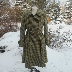 Moda International Tweed Long Winter Dress Coat